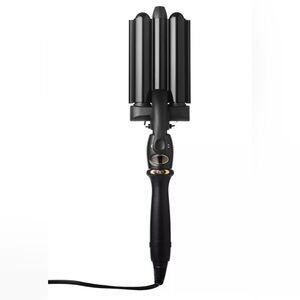 🖤 Amika High Tide Deep Wave Hair Crimper Beach Waves Adjustable Heat 3 barrel